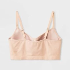 Girls' Molded Longline Bra - art class™ Beige