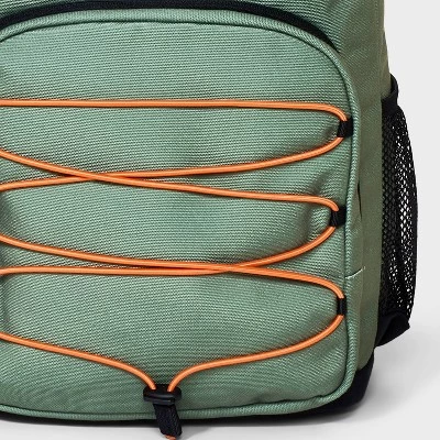 Kids' Backpack with Bungee Cord and Flap Closure - art class™ Green 5 Kids' Backpack with Bungee Cord and Flap Closure - art class™ Green - Image 3