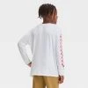 Boys' Smiley Knit Long Sleeve T-Shirt - art class™ White -Art Class shop GUEST c4f6cb44 e960 4e2a 9607 8f20f6d7fcd3