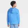 Boys' Zip-Up Hooded Sweatshirt - art class™ Blue