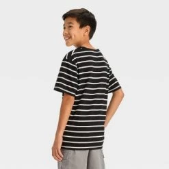 Boys' Short Sleeve Graphic T-Shirt with Horizontal Striped - art class™ Black 11 Boys' Short Sleeve Graphic T-Shirt with Horizontal Striped - art class™ Black -Art Class shop GUEST cfc6900d 0268 4e50 b15c a5594aa75569