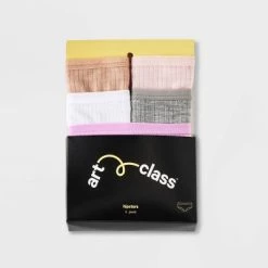 Girls' 5pk Ribbed Hipster - art class™