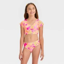 Girls' 'Sunshine Sorbet' Tie-Dye Bikini Set - art class™ -Art Class shop GUEST d2006226 e67a 4783 95b3 fad1dcb626dc 3