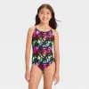 Girls' Tropical Ombre Abstract Printed One Piece Swimsuit Set - art class™ -Art Class shop GUEST d809c293 0cbe 48cf a41f 15cb740367fd