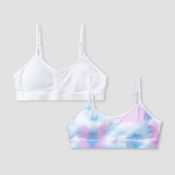 Girls' Solid 2pk Seamless Bra - art class™ White -Art Class shop GUEST d9e98c51 f114 46d4 a990 dd41d588985b
