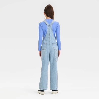 Girls' Denim Utility Overalls - art class™ Light Indigo Blue Wash 3 Girls' Denim Utility Overalls - art class™ Light Indigo Blue Wash