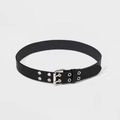 Kids' Belt with Silver Grommets - art class™ Black