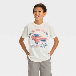 Boys' Short Sleeve Graphic T-Shirt 'American Muscle' - art class™ White -Art Class shop GUEST e86cef0a d063 437f a3ac d98ece3d1a3a 3