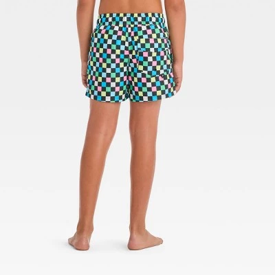 Boys' Checkered Swim Shorts - art class™ 4 Boys' Checkered Swim Shorts - art class™ - Image 2